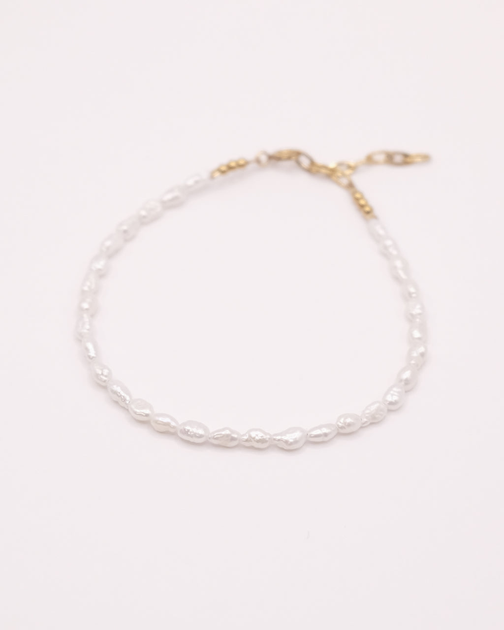 Bracelet Judith en perles de culture grain de riz pépites