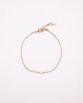 Bracelet Lisa doré avec chaîne fine et perle de culture