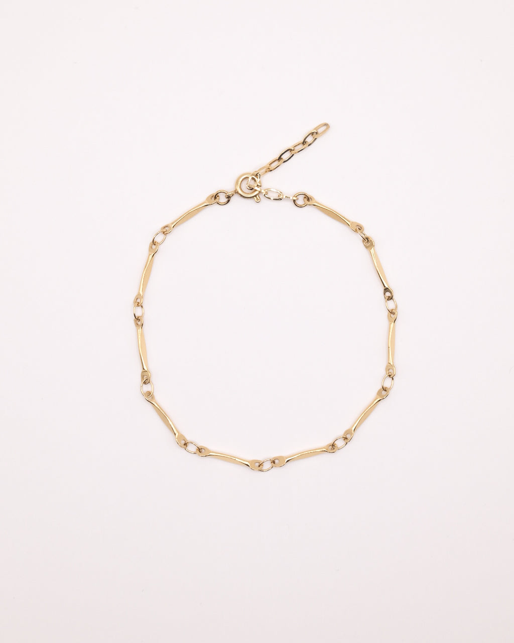 Bracelet Eddie doré avec chaîne fantaisie en acier inoxydable