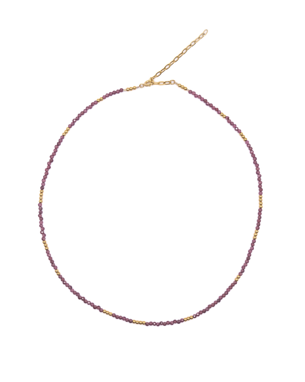 Collier Valeria ras de cou en pierres fines
