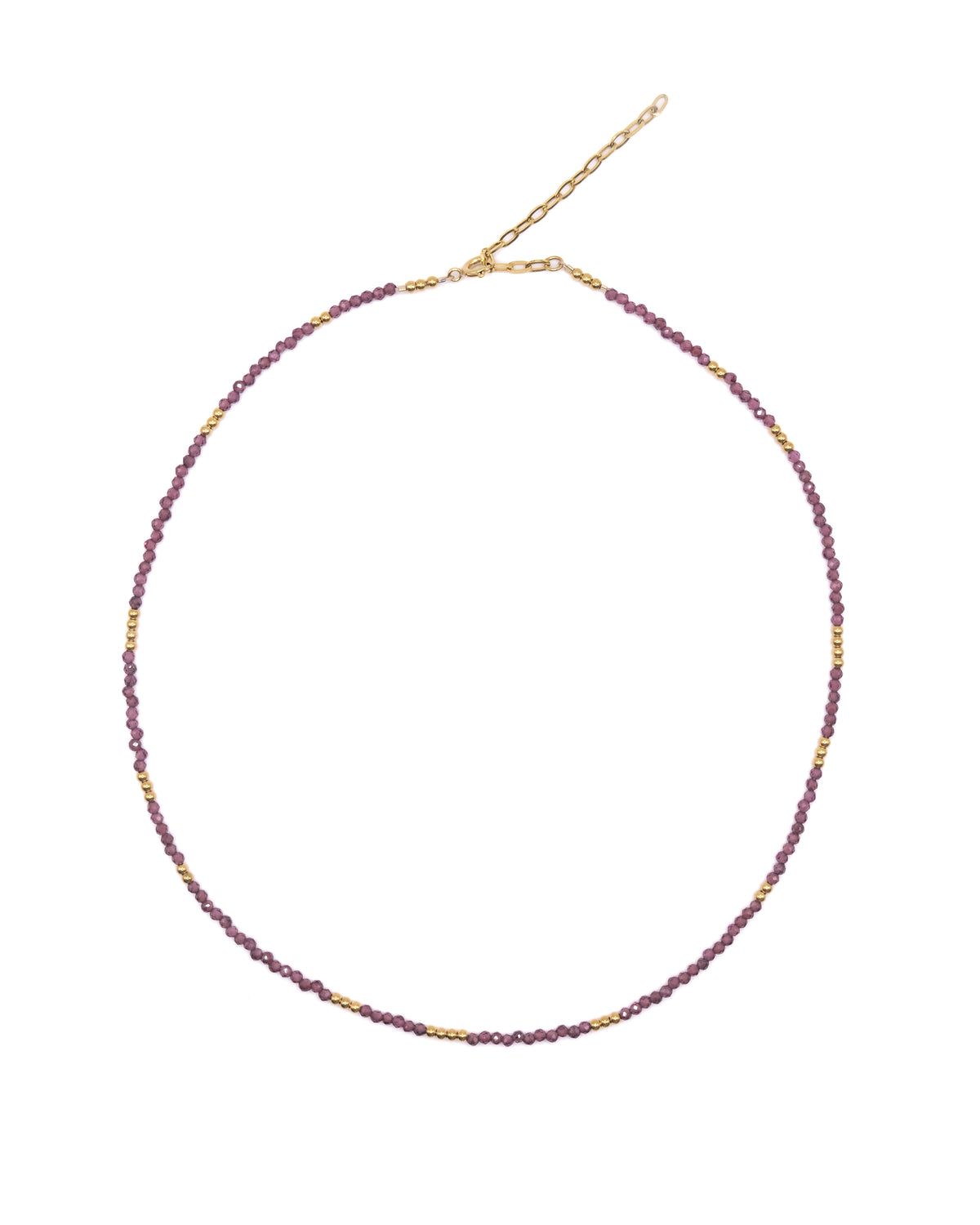Collier Valeria ras de cou en pierres fines