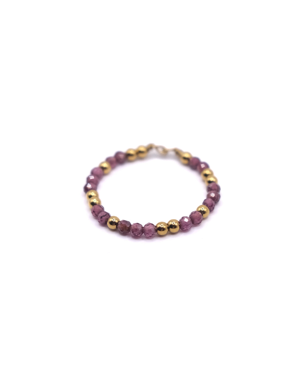 Bague Valeria dorée en pierres fines