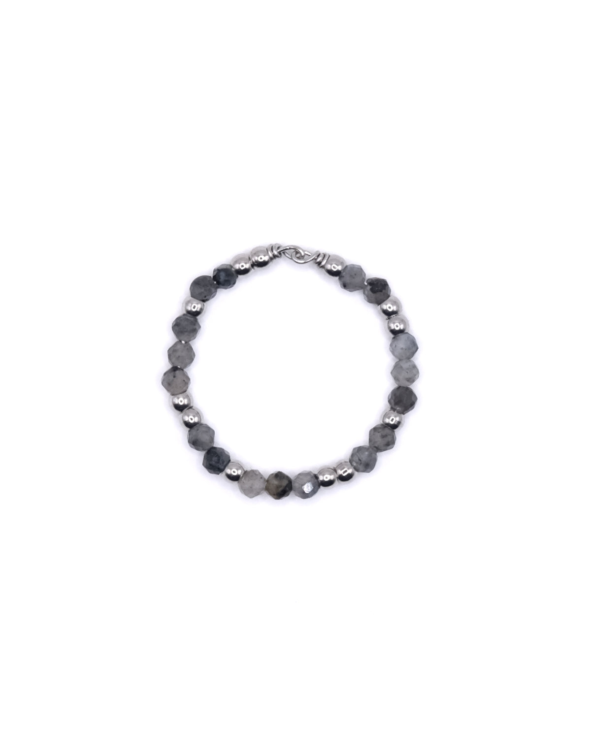 Bague Valeria argentée en pierres fines