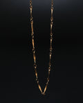 Collier Eddie long en chaîne fantaisie acier inoxydable