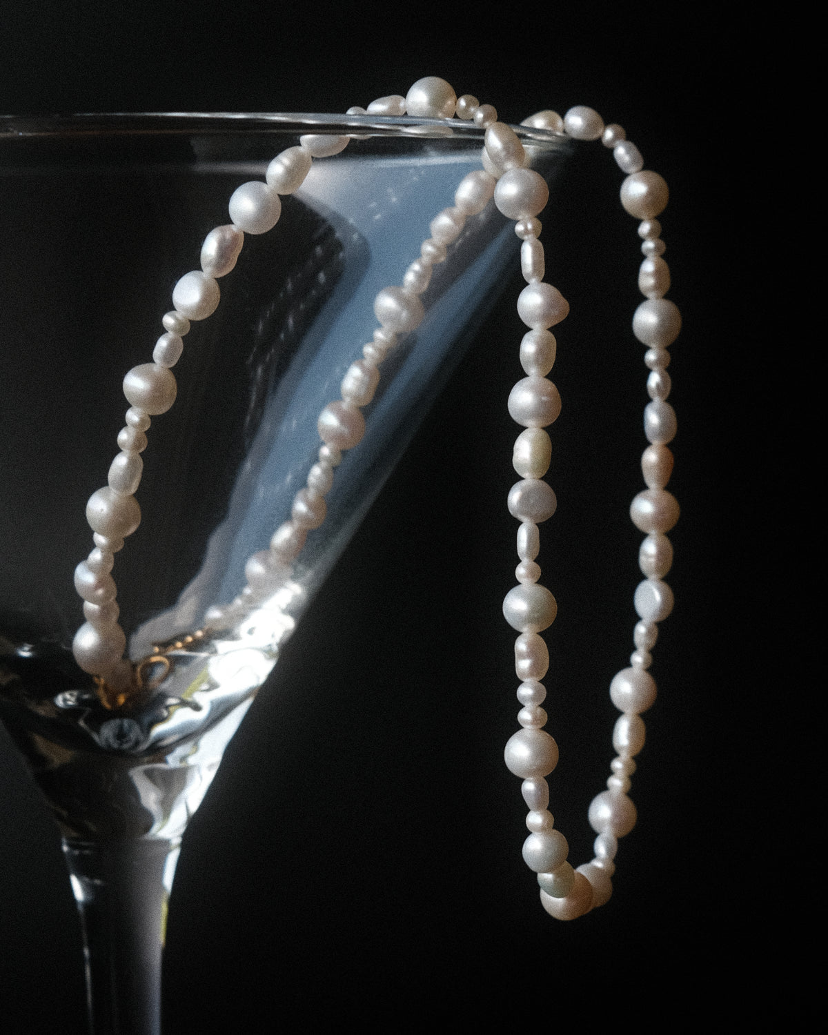 Collier Mimi ras de cou en perles de culture irrégulières
